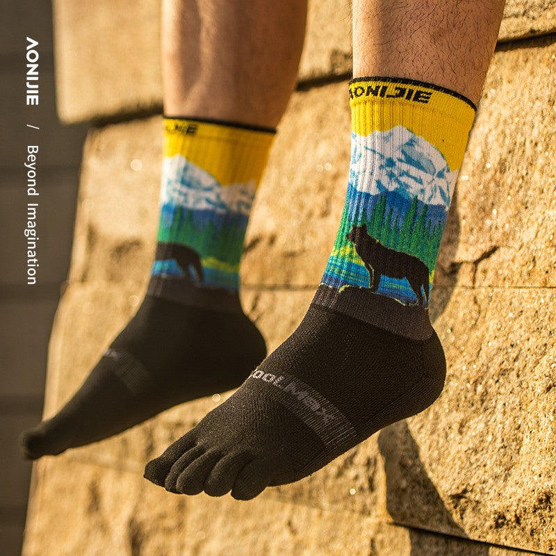 Aonijie Trail Toesocks Crew New Colours