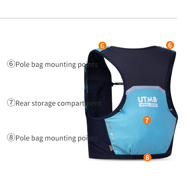 Aonijie Monte Blanc Series 4L Trail Vest w/Flasks