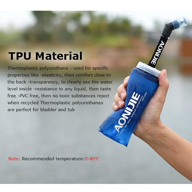 Aonijie 600ml Softflask w/straw